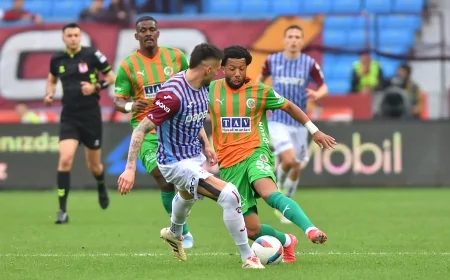 Trabzonspor - Alanyaspor maçı: Gol düellosunda kazanan Trabzonspor oldu