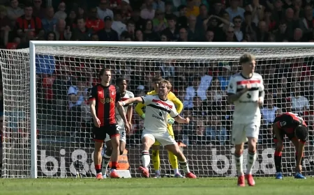 Manchester United Deplasmanda Bournemouth ile Berabere Kaldı