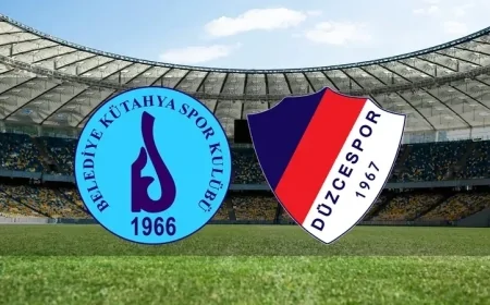 Belediye Kütahyaspor ve Düzcespor 2. Lig İçin Sahada
