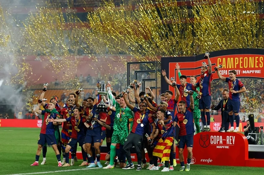 Barcelona'dan Tarihi Zafer: Real Madrid'i 3-2 Yenerek Kral Kupası'nı Kazandı