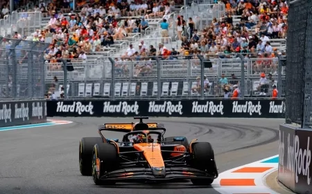 Formula 1 Miami GP'de İlk Antrenman Seansının En Hızlısı Oscar Piastri Oldu