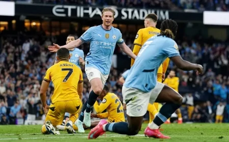 Kevin De Bruyne Attı! Manchester City, Wolverhampton'u Tek Golle Geçti