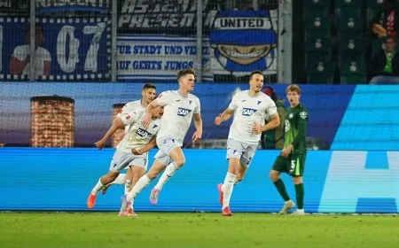 Hoffenheim, Wolfsburg Deplasmanında Kritik Bir Puan Aldı