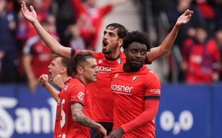 Osasuna’dan Avrupa’ya Dev Adım: Atletico Madrid’i 2-0’la Geçti!