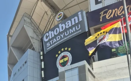 Fenerbahçe stadyumunda tabela değişti! Chobani Stadyumu Fenerbahçe Şükrü Saraçoğlu Spor Kompleksi