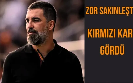 Arda Turanı zor sakinleştirdiler! Hakem kırmızı kart gösterdi