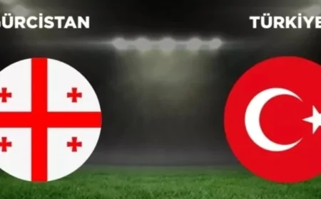 Gürcistan 2-3 Türkiye Maçı Özeti (Dakika Dakika Canlı Skor)