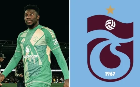 Andre Onana perşembe günü Trabzon'a geliyor