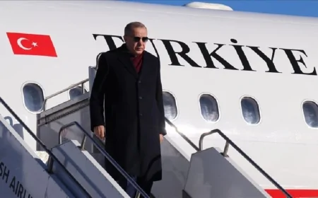 Mısır Şarm El Şeyh Zirvesi Başladı! Cumhurbaşkanı Erdoğan'ın Uçağı Pisti Pas Geçti