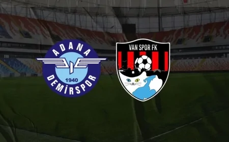 Adana Demirspor - Vanspor Maçı Canlı! Maç Ne Zaman Hangi Kanalda