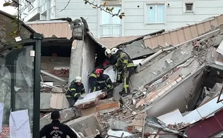 Kocaeli Gebze'de Bina Çöktü! Son Dakika Kocaeli Haberleri