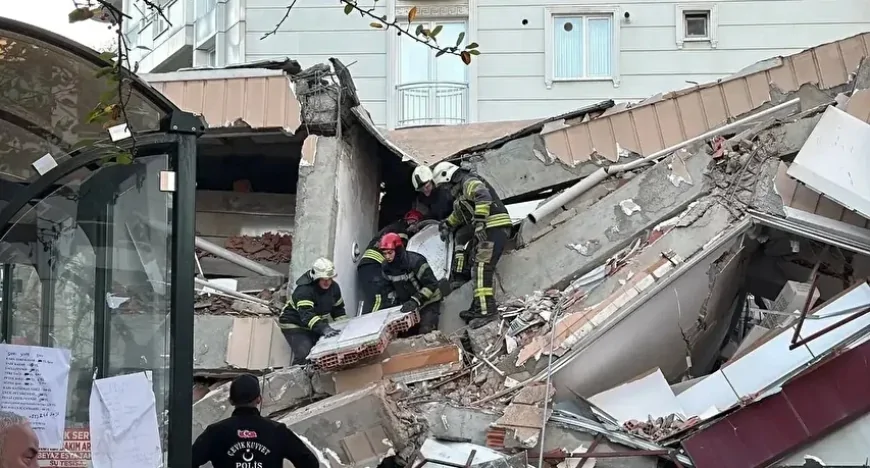 Kocaeli Gebze'de Bina Çöktü! Son Dakika Kocaeli Haberleri