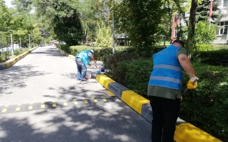 Ankarada denetimli serbestlikteki hükümlüler okullarda bakım ve temizlik hizmeti sundu