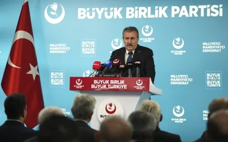 BBP Lideri Destici, basın toplantısı gerçekleştirdi