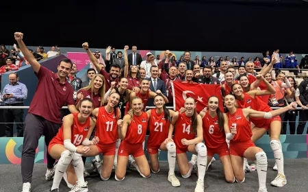 Kadın Voleybol Takımı 6. İslami Dayanışma Oyunlarında şampiyonluk elde etti