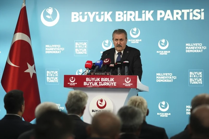 BBP Lideri Destici, basın toplantısı gerçekleştirdi