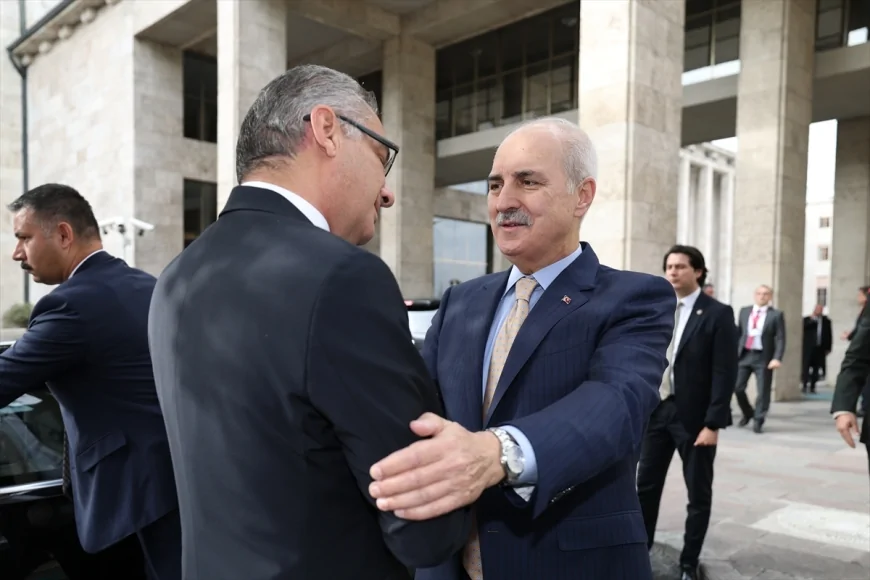 Kurtulmuş, KKTC Cumhurbaşkanı Erhürman ile önemli bir görüşme gerçekleştirdi