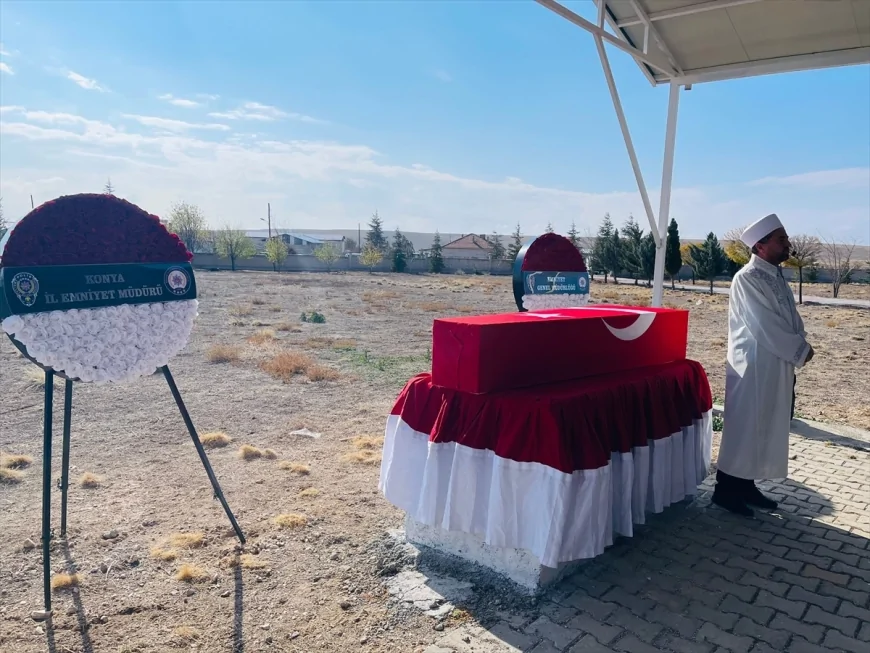 Kaybolan polis memurunun cenazesi Konyada toprağa verildi