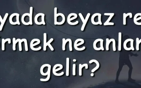 Rüyada beyaz renk görmek anlamı?