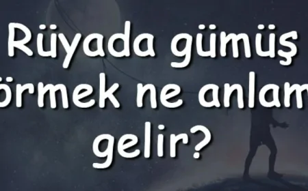 Rüyada gümüş görmek ne anlama gelir? Rüyada gümüş almak, takmak ve satmak