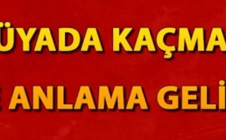 Rüyada kaçmak anlamı?