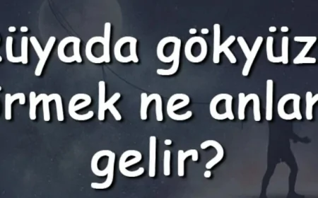 Rüyada gökyüzü görmek ne anlama gelir? Rüyada gökyüzü kararması ve bulutları görmek