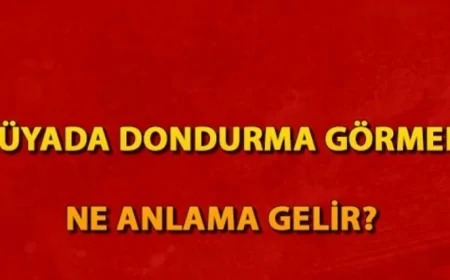 Rüyada dondurma görmek ne anlama gelir? Rüyada dondurma almak ve yemek tabiri