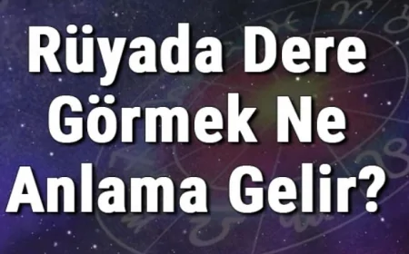 Rüyada Dere Görmek Ne Anlama Gelir? Rüyada Dere Geçmek Ve Kenarında Gezmek
