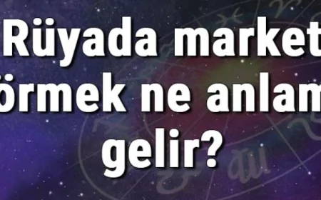 Rüyada market görmek ne anlama gelir? Rüyada market açmak ve markete gitmek