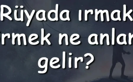 Rüyada ırmak görmek ne anlama gelir? Rüyada ırmak kenarında olmak ve yürümek