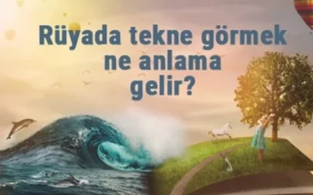 Rüyada tekne görmek ne anlama gelir? Rüyada tekneye binmek ve tekne batması anlamı