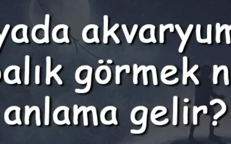 Rüyada akvaryumda balık görmek ne anlama gelir? Rüyada akvaryumda balık beslemek, tutmak ve ölmesi