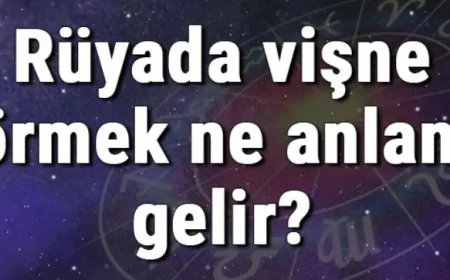 Rüyada vişne görmek ne anlama gelir? Rüyada vişne yemek, toplamak ve almak