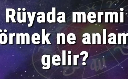 Rüyada mermi görmek ne anlama gelir? Rüyada mermi yemek, almak ve atmak