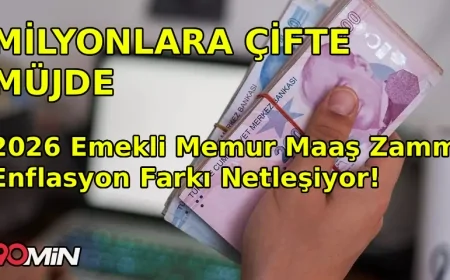 Milyonlara Çifte Müjde! 2026 Emekli Memur Maaş Zammı Enflasyon Farkı Netleşiyor!