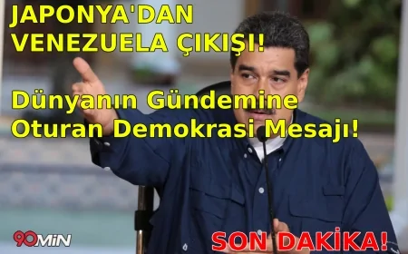 Son Dakika! Japonya'dan Venezuela Çıkışı: Dünyanın Gündemine Oturan Demokrasi Mesajı!