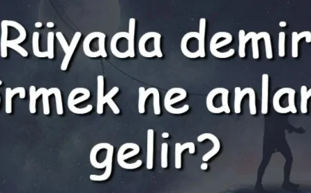 Rüyada demir görmek ne anlama gelir? Rüyada demir toplamak, almak ve atmak