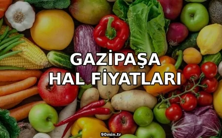 Gazipaşa Hal Fiyatları 2026 (Günlük)