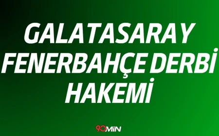 Galatasaray - Fenerbahçe derbisini hakem Halil Umut Meler yönetecek!
