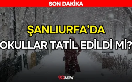 Şanlıurfa okullar tatil mi, 9 Ocak Cuma Şanlıurfa'da okul yok mu? SON DAKİKA