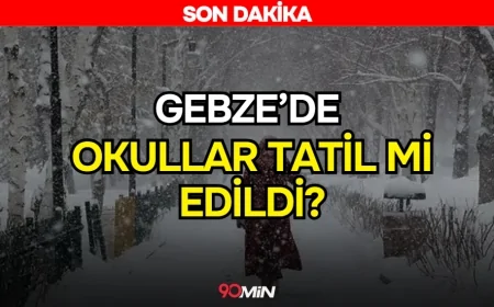 Gebze okullar tatil mi? 9 Ocak Gebze'de okul yok mu? Valilik Açıklaması Geldi Mi? SON DAKİKA!
