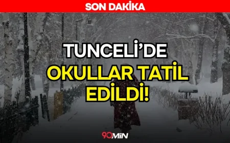SON DAKİKA! Tunceli'de Okullara Kar Tatili! Valilik 9 Ocak İçin Kararı Duyurdu!