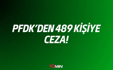 PFDK'den Bahis Soruşturmasında Ağır Fatura: 489 Kişiye Ceza
