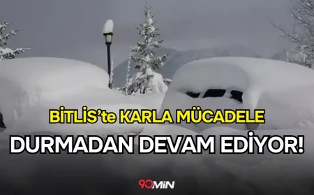 Bitlis'te Karla Mücadele Seferberliği: Ekipler 3 Bin 365 Kilometrelik Yol Ağında Görev Başında