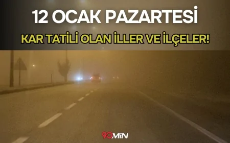 Son Dakika! İlk Kar Tatili Haberi Geldi! 12 Ocak Pazartesi Hangi İllerde Okullar Tatil?