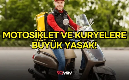 Motosiklet ve Kuryeler 12 Ocak'ta Trafiğe Çıkamayacak!
