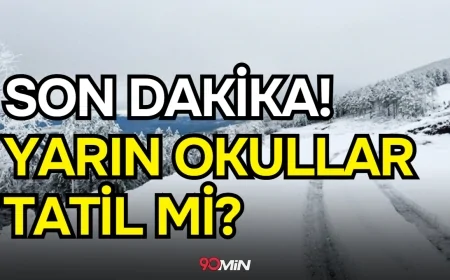 SON DAKİKA! YARIN 13 OCAK OKULLAR TATİL Mİ? Kar Tatili Haberi Var Mı? İstanbul, Ankara, Kocaeli, Sakarya, Tekirdağ'da okullar tatil edilecek mi?
