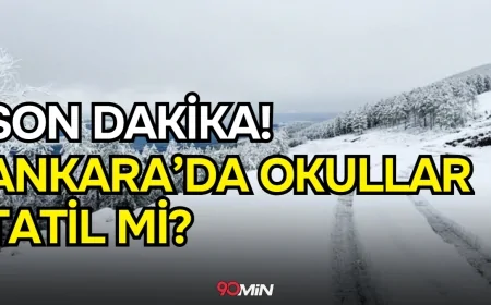 SON DAKİKA! Ankara okullar tatil mi, 13 Ocak Salı yarın Ankara'da okul yok mu?