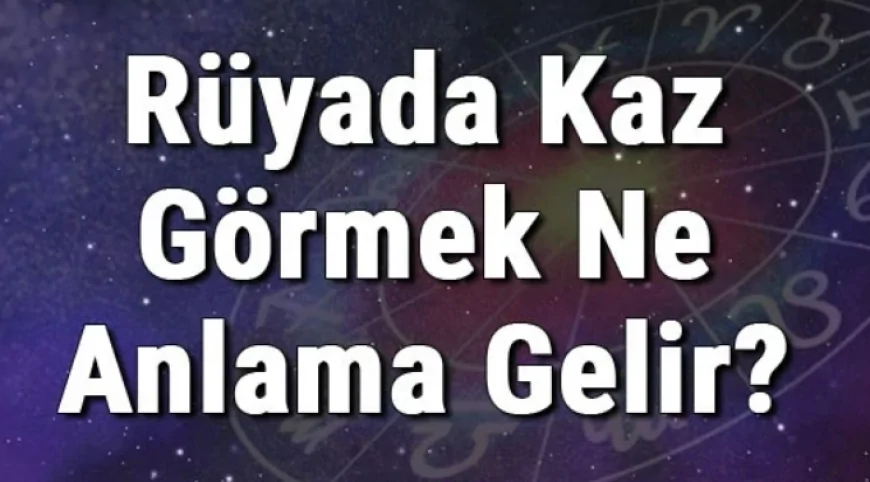 Rüyada Kaz Görmek Ne Anlama Gelir? Rüyada Kaz Yakalamak (Avlamak) Ve Kesmek