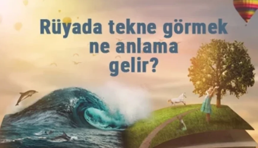 Rüyada tekne görmek ne anlama gelir? Rüyada tekneye binmek ve tekne batması anlamı